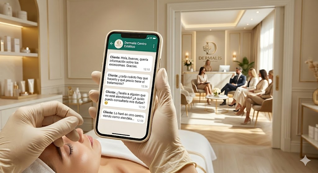 centro de estética con problemas para atender por whatsapp de empresa | Tu Asistente con IA | barrera de uso de la inteligencia artificial